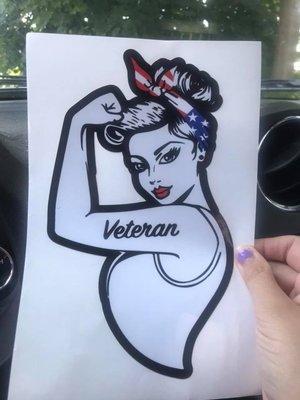 A woman veteran