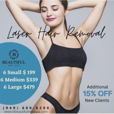 New Client Laser Hair Removal promo