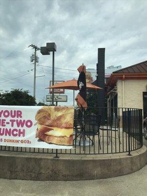 Outside seating