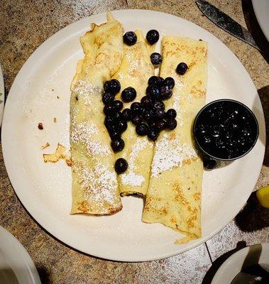 Blueberry Crepes