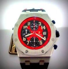 Audemars Piguet Royal Oak Offshore Stainless Steel Blk/Red Watch Limited Edition at $30,760.20