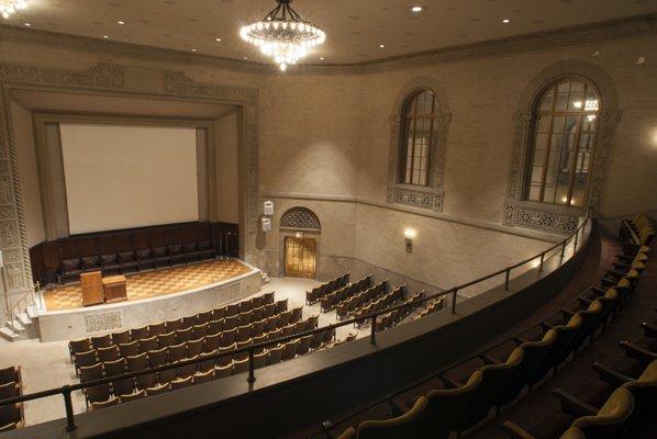 Hosack Hall, the Academy's 583-seat auditorium