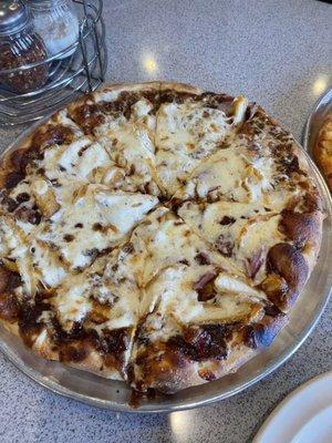 Chicken BBQ pizza