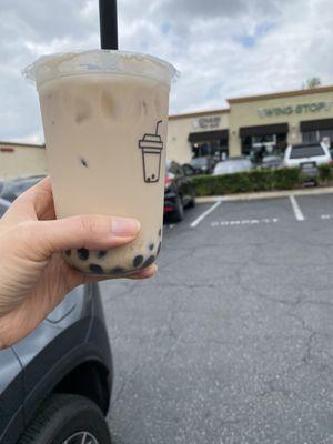 Chami Boba Milk Tea, size medium