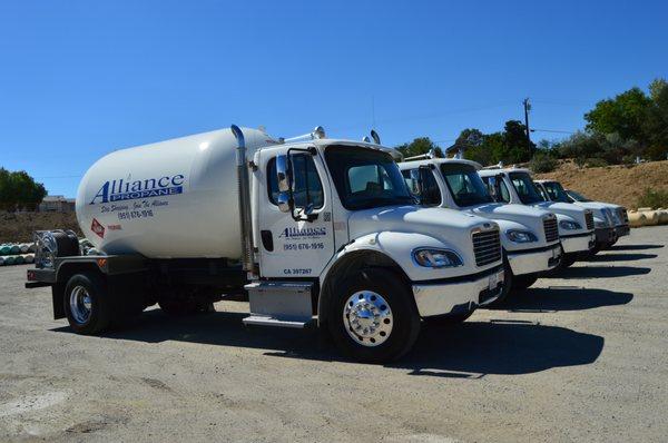 Our fleet of state of the art carb compliant bobtail delivery trucks are ready to serve you!