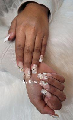 Full set omre 3D flowers by Rose