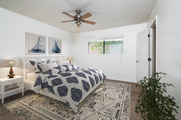 Interior space in The Village at South Coast Apartment Homes in Costa Mesa, California.