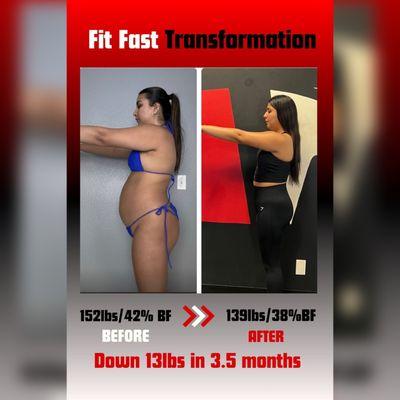 Check out Diana's amazing Transformation, we are so proud of her!  can't wait see our next Fit Fast Transformation.