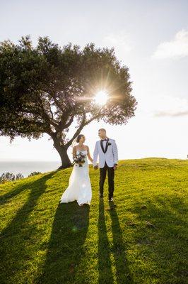 Couples sunset couples photos in Palos Verdes.