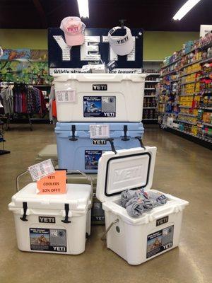 Large selection of the latest YETI merchandise.