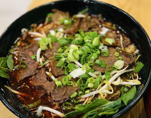 18. Chef's Special Spicy Beef Noodle $19 (Level 2)