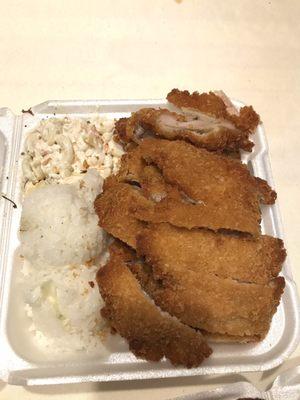 Chicken katsu, big portion!