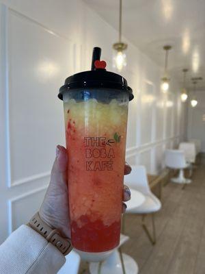 Pineapple Strawberry Slush