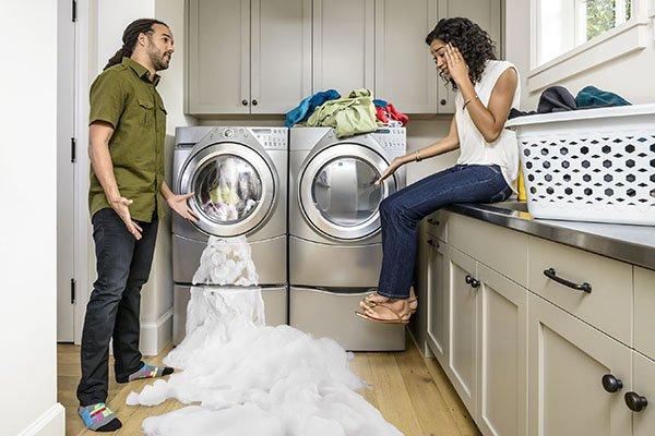 washer machine flood cleanup