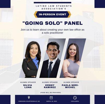 Invitation from the Latinx Law Student Association