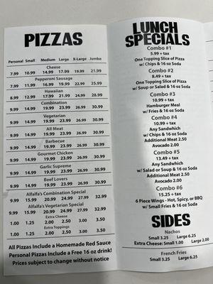 New owners.. mom and pop. Updated menu!