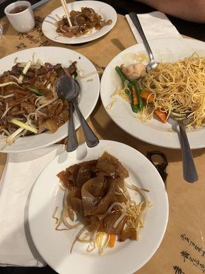 Beef Chow Fun and Shanghai Noodles