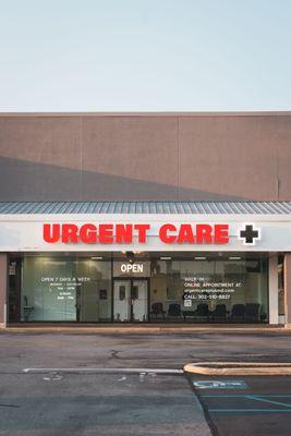 The front of Urgent Care Plus