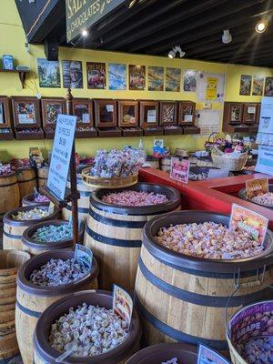 Barrels of candy