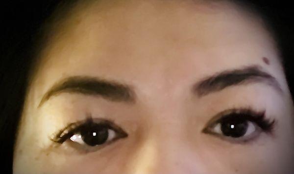 Brow shape + tint and classic lashes