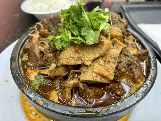 Spicy beef, tendon and tripe