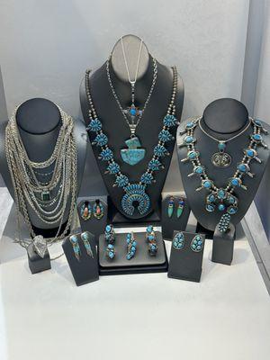 We pay top dollar for your Native American sterling, silver jewelry.