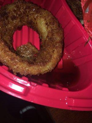 My greasy onion rings