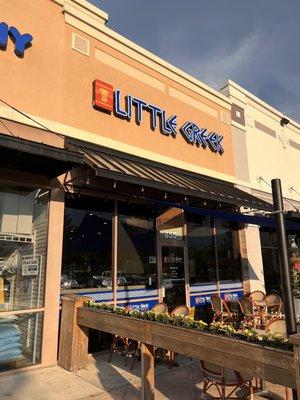 The front of the Little Greek restaurant