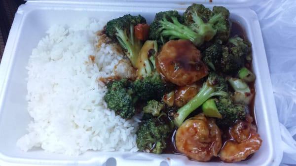 Shrimp w/broccoli