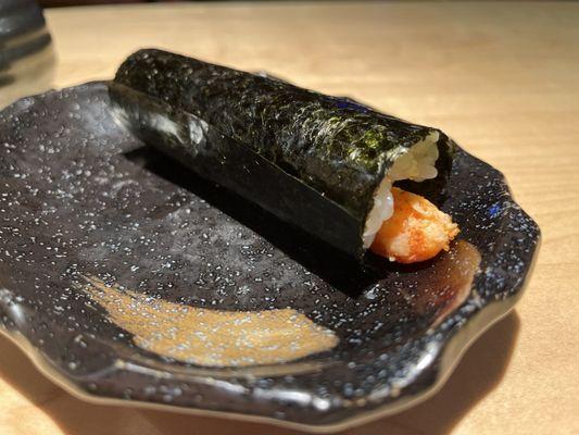 Spicy lobster hand roll