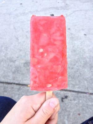 A watermelon paleta in Mt. Vernon. A good find on a warm day.