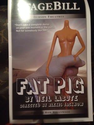 Stage Bill for Fat Pig by Neil Labute.