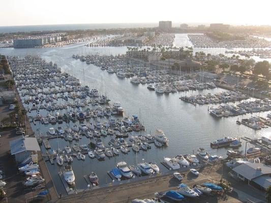 Marina Del Rey as seen from the roof of the Marina Towers