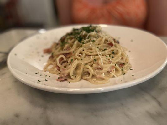 carbonara (wasn't on the menu but they made it for us!)