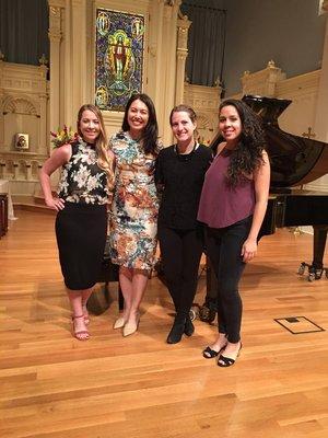 Adult students playing at the St. Mark's sponsored by Music Teacher's Association of California.