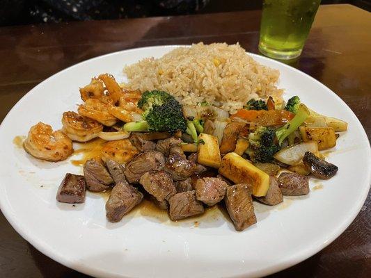 Steak and Shrimp Hibachi Dinner Entree