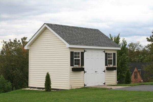 10'x12' Vinyl Garden Shed