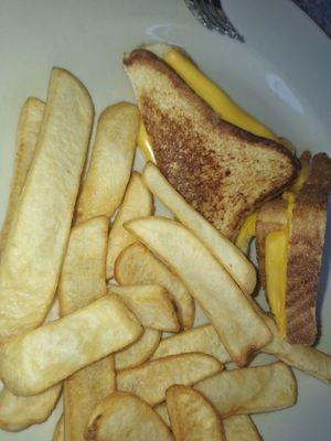 Grilled cheese and fries