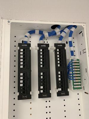 Patch panel for data & voice at this new restaurant