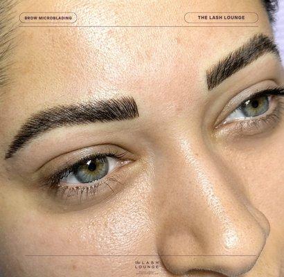 Brow Microblading by our PMU Artist and Master stylist, Kat.