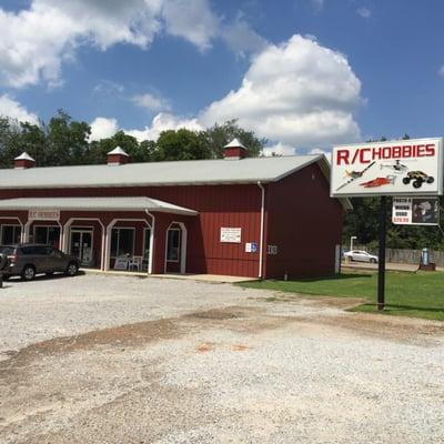 Parking lot at RC Hobby Barn