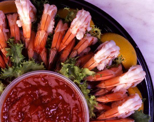 Shrimp cocktail platter