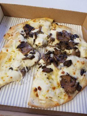 Wild mushroom pizza