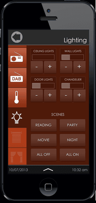 Lutron installed by Lavish allows you to control lighting scenes from your smartphone.