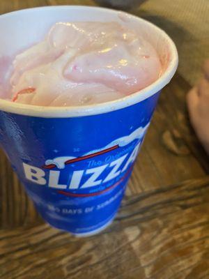 Frosted animal cracker blizzard