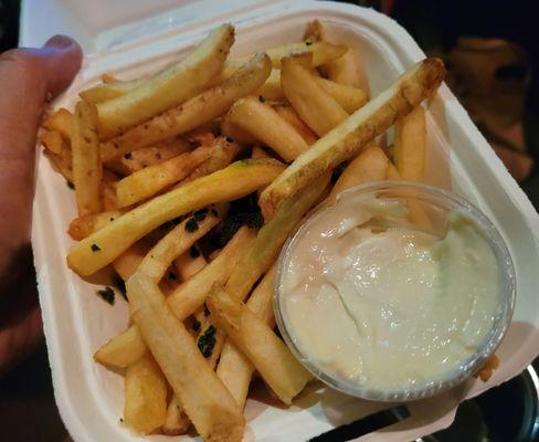 Hand Cut Fries with malted mayo