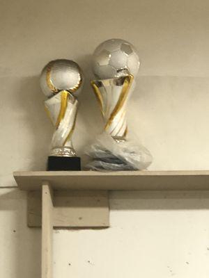 Sample soccer trophies