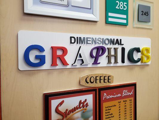 Dimensional graphics options / material