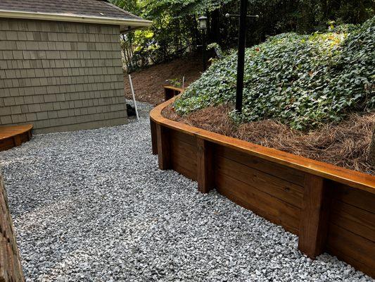 Custom Retaining Wall and drainages solution