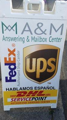 We ship through UPS, Fedex, DHL